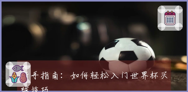 新手指南：如何轻松入门世界杯买球技巧